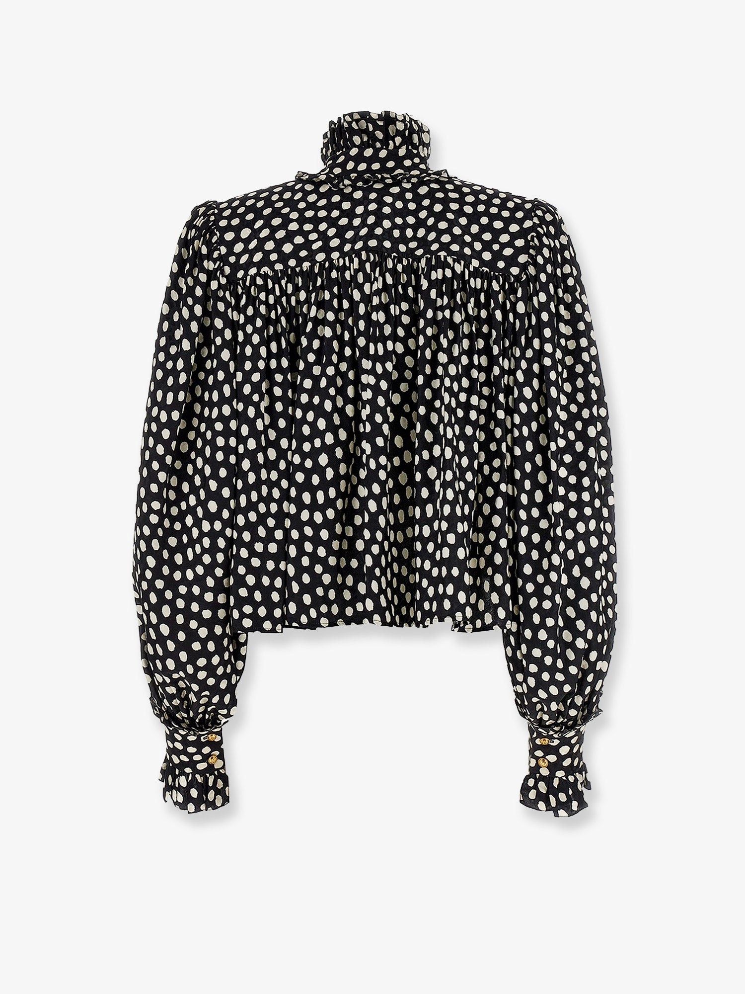 Chloe Polka-Dots Silk Shirt Size M / US 6-8 / IT 42-44 - 2 Thumbnail