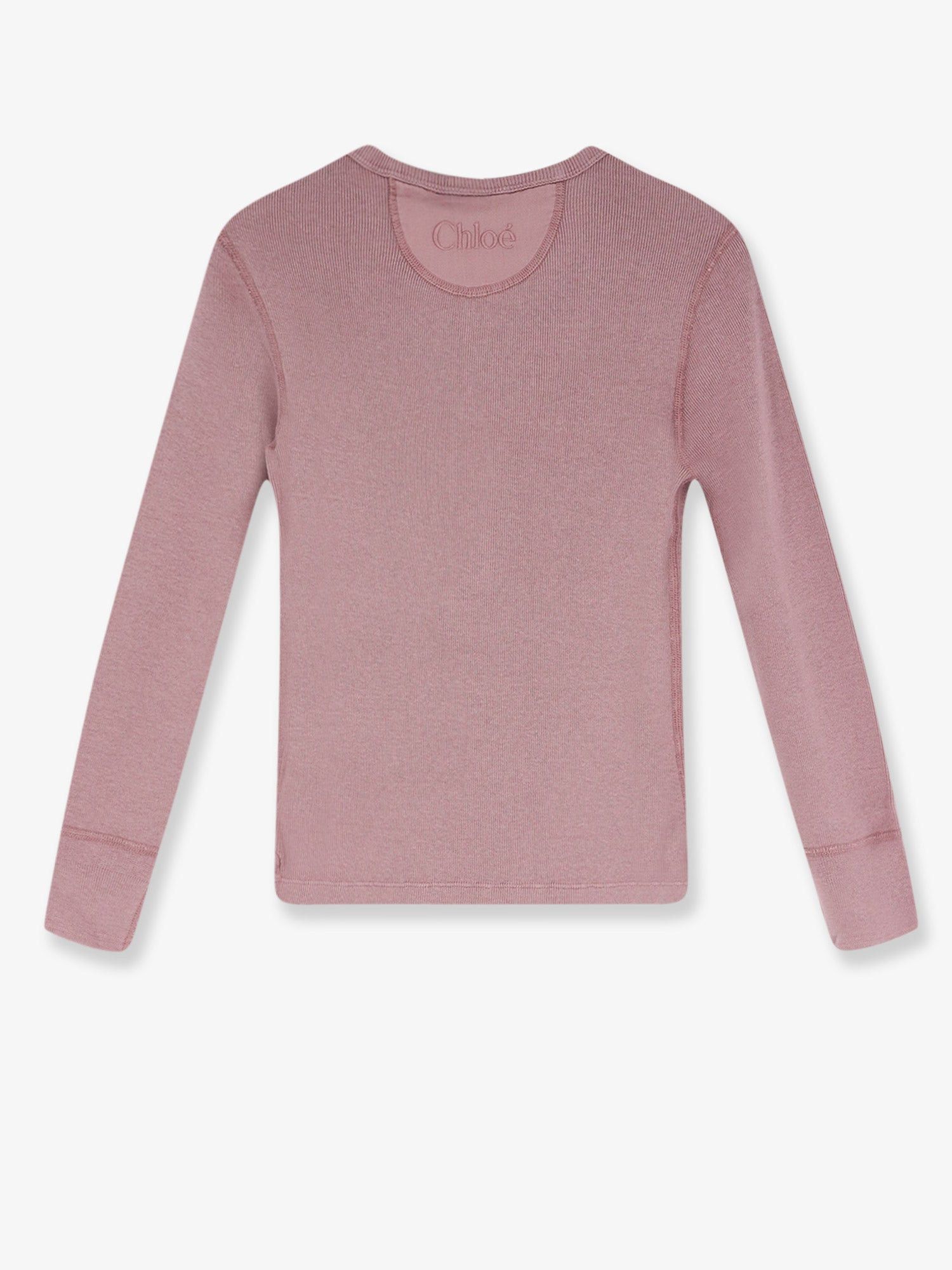 Chloe Ribbed Cotton T-Shirt Size S / US 4 / IT 40 - 2 Thumbnail