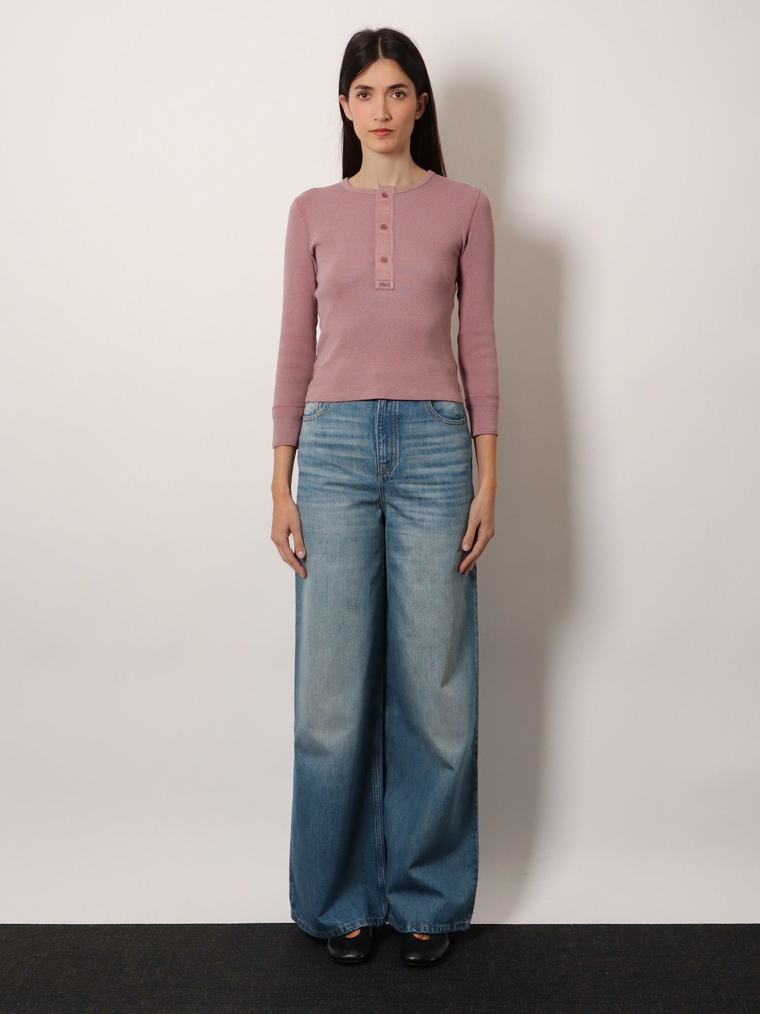 Chloe Ribbed Cotton T-Shirt Size S / US 4 / IT 40 - 4 Thumbnail