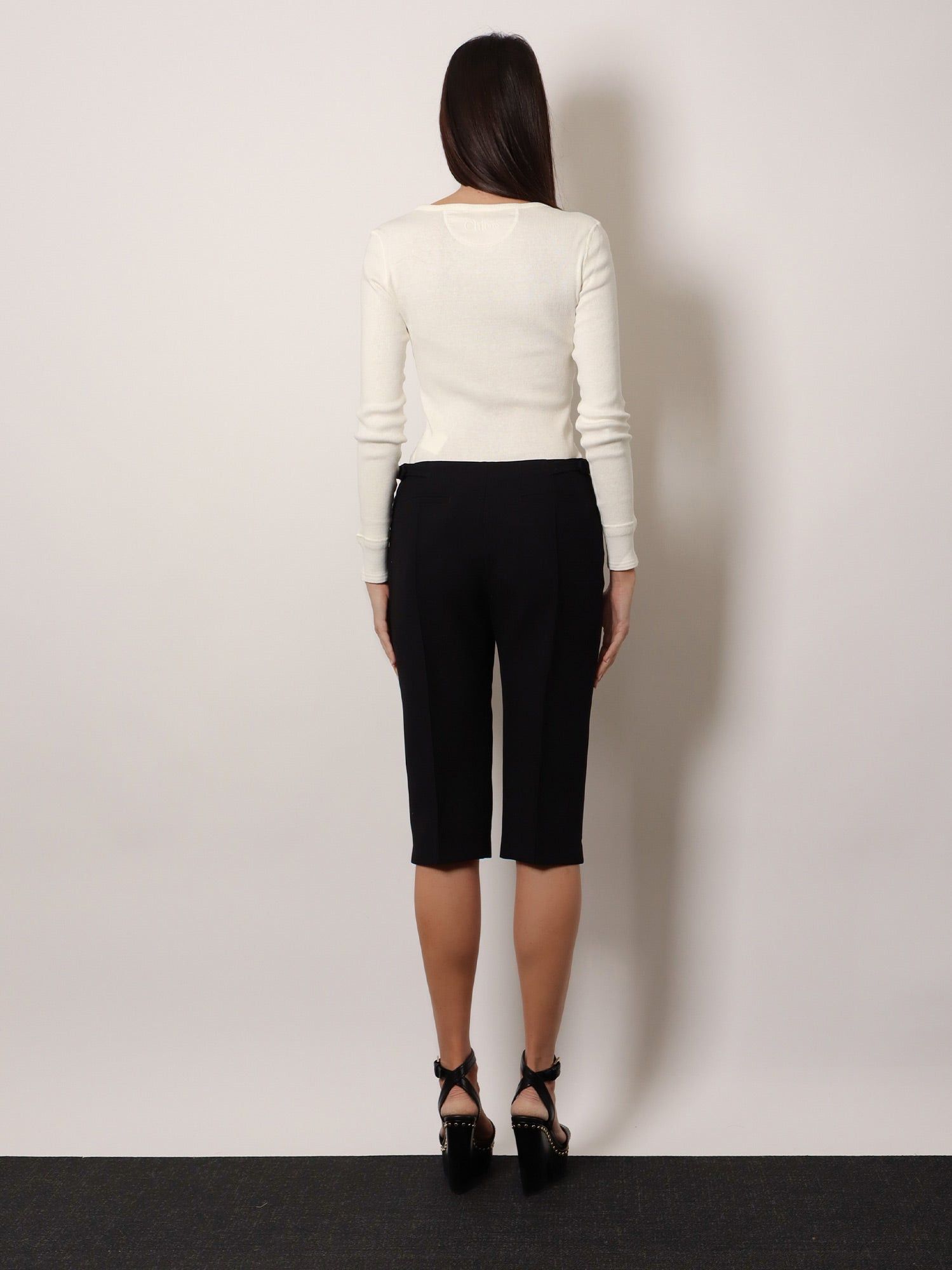 Chloe Wool Capri Trousers Size 28" / US 6 / IT 42 - 5 Thumbnail