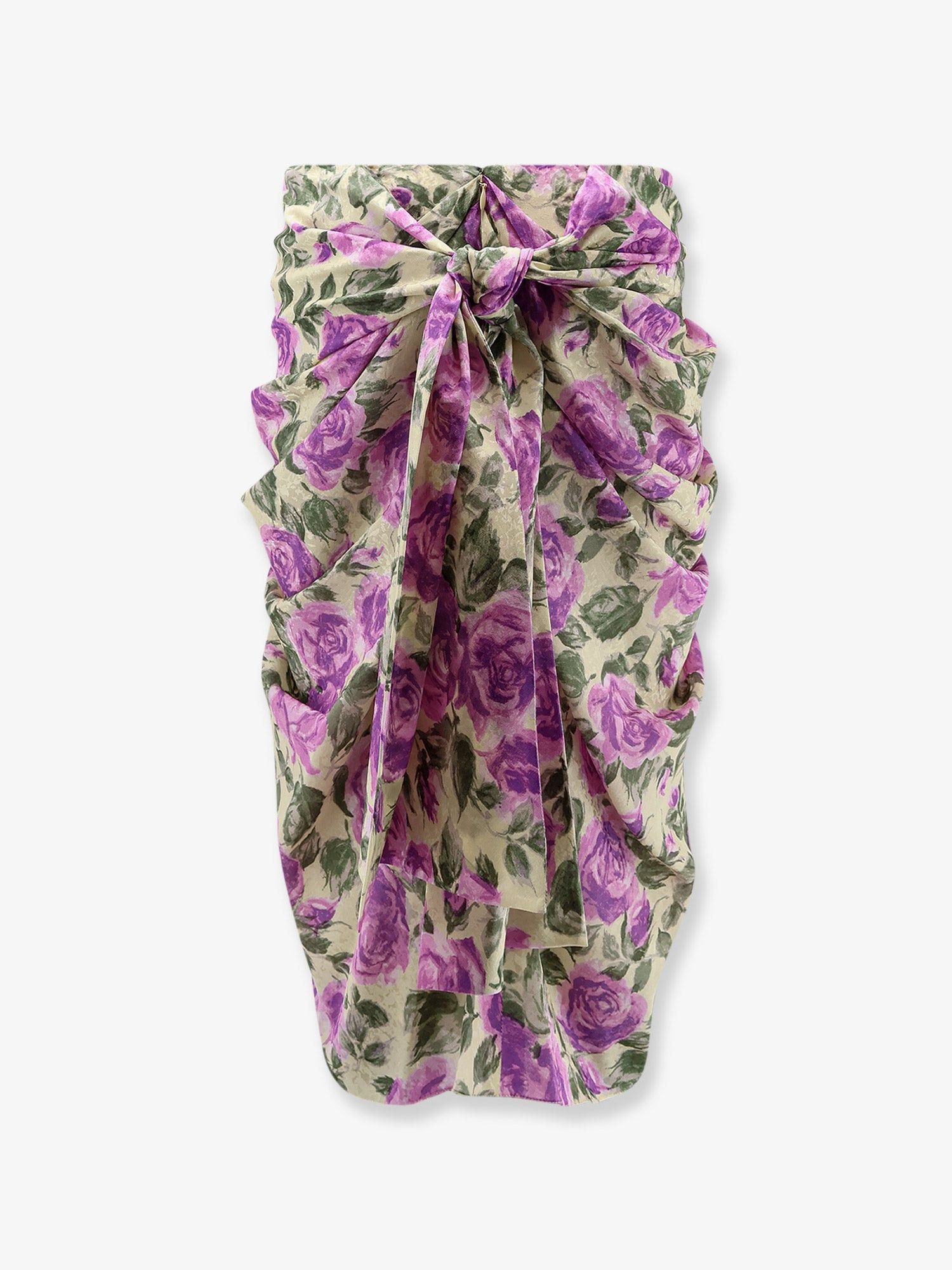 Chloe Silk Skirt With Multicolor Print Size 27" / US 4 / IT 40 - 2 Thumbnail