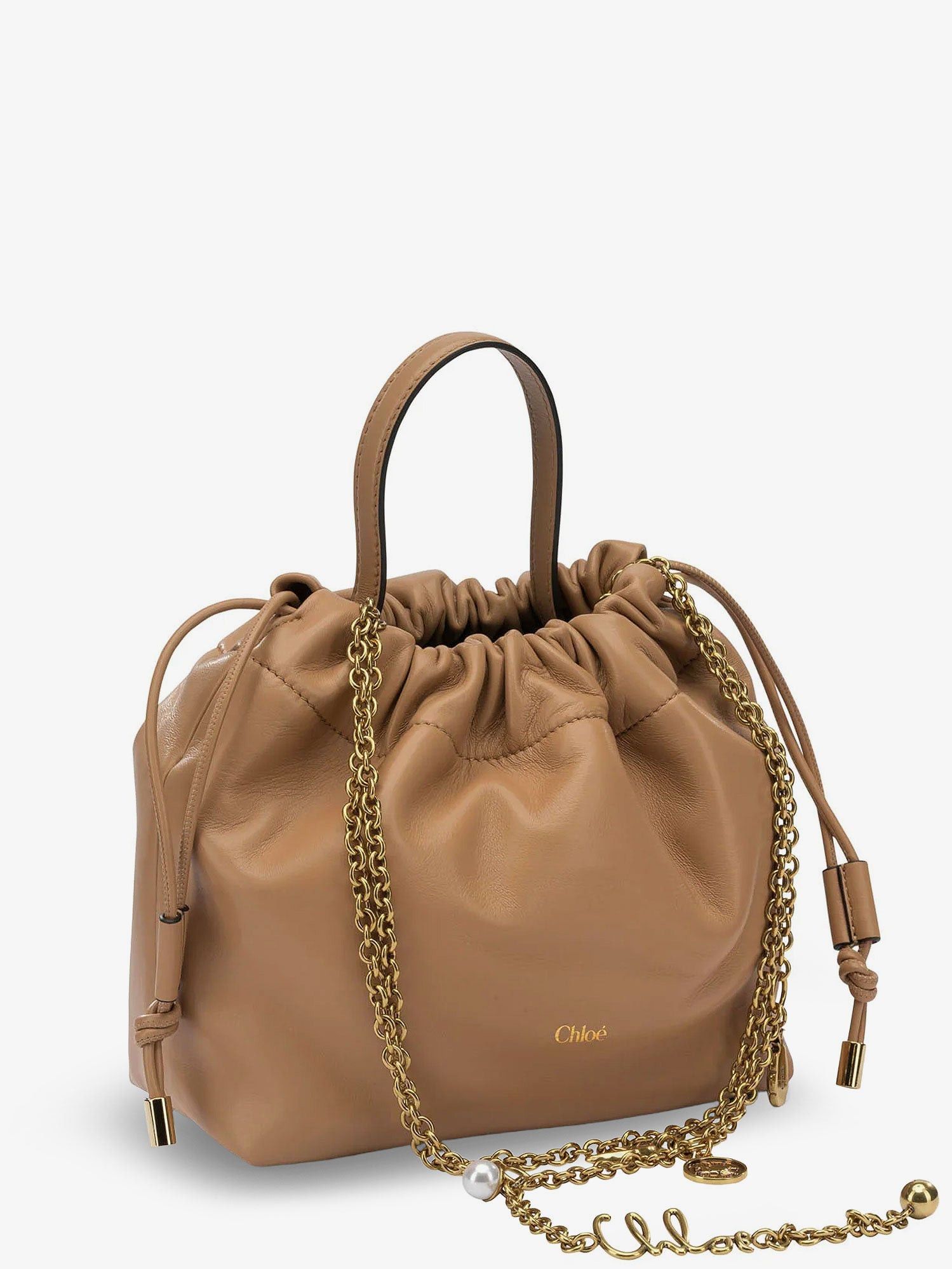 Chloe Chloe Icons Leather Crossbody Bag With Logo On The Front Size ONE SIZE - 3 Thumbnail