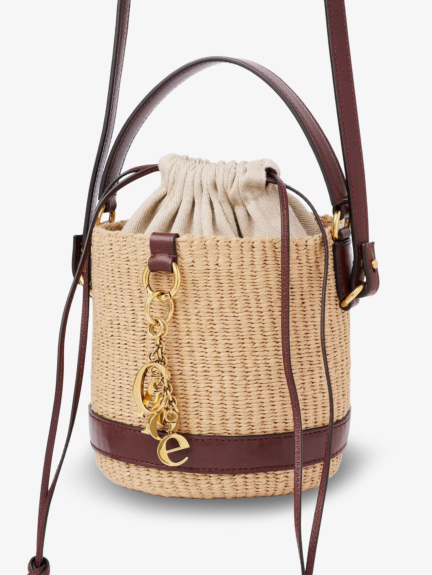 Chloe Chloe Charms Natural Fibers Bucket Bag Size ONE SIZE - 3 Thumbnail