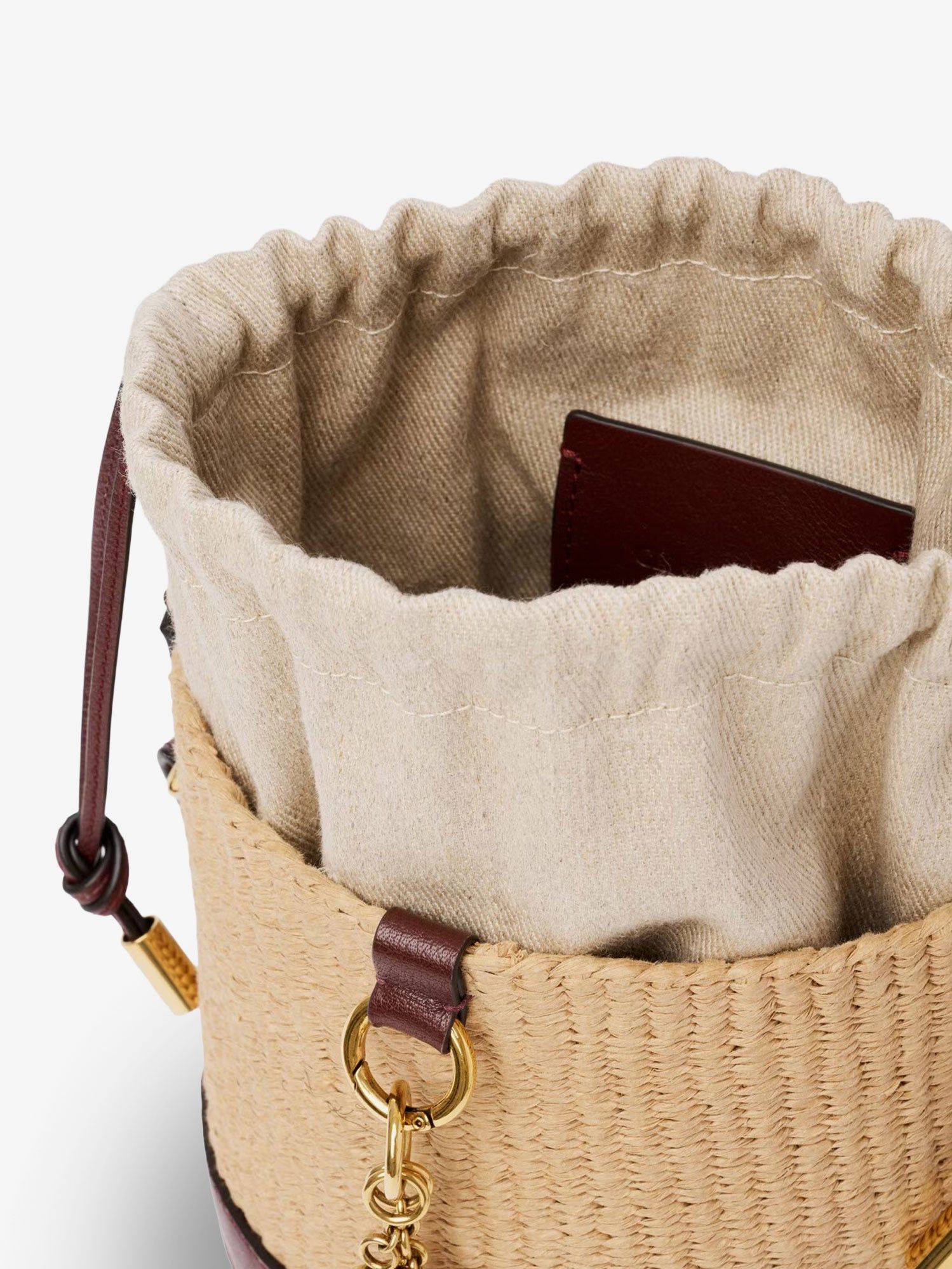 Chloe Chloe Charms Natural Fibers Bucket Bag Size ONE SIZE - 4 Thumbnail