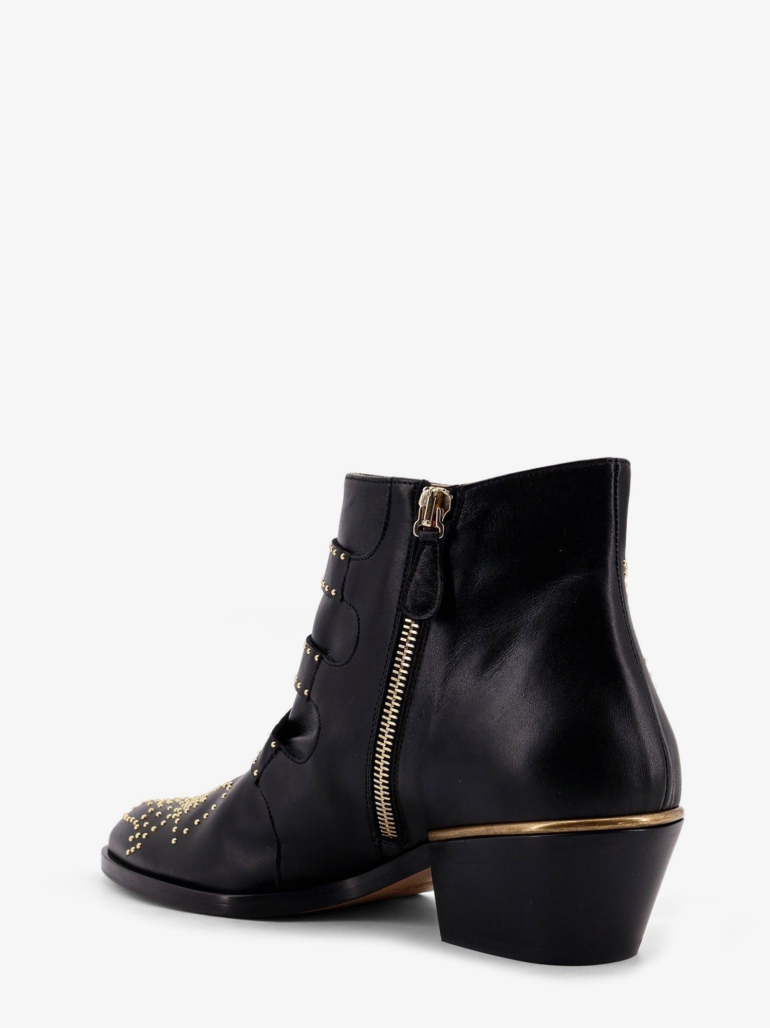 Chloe Leather Susan Boots With Metal Details Size US 8 / IT 38 - 3 Thumbnail