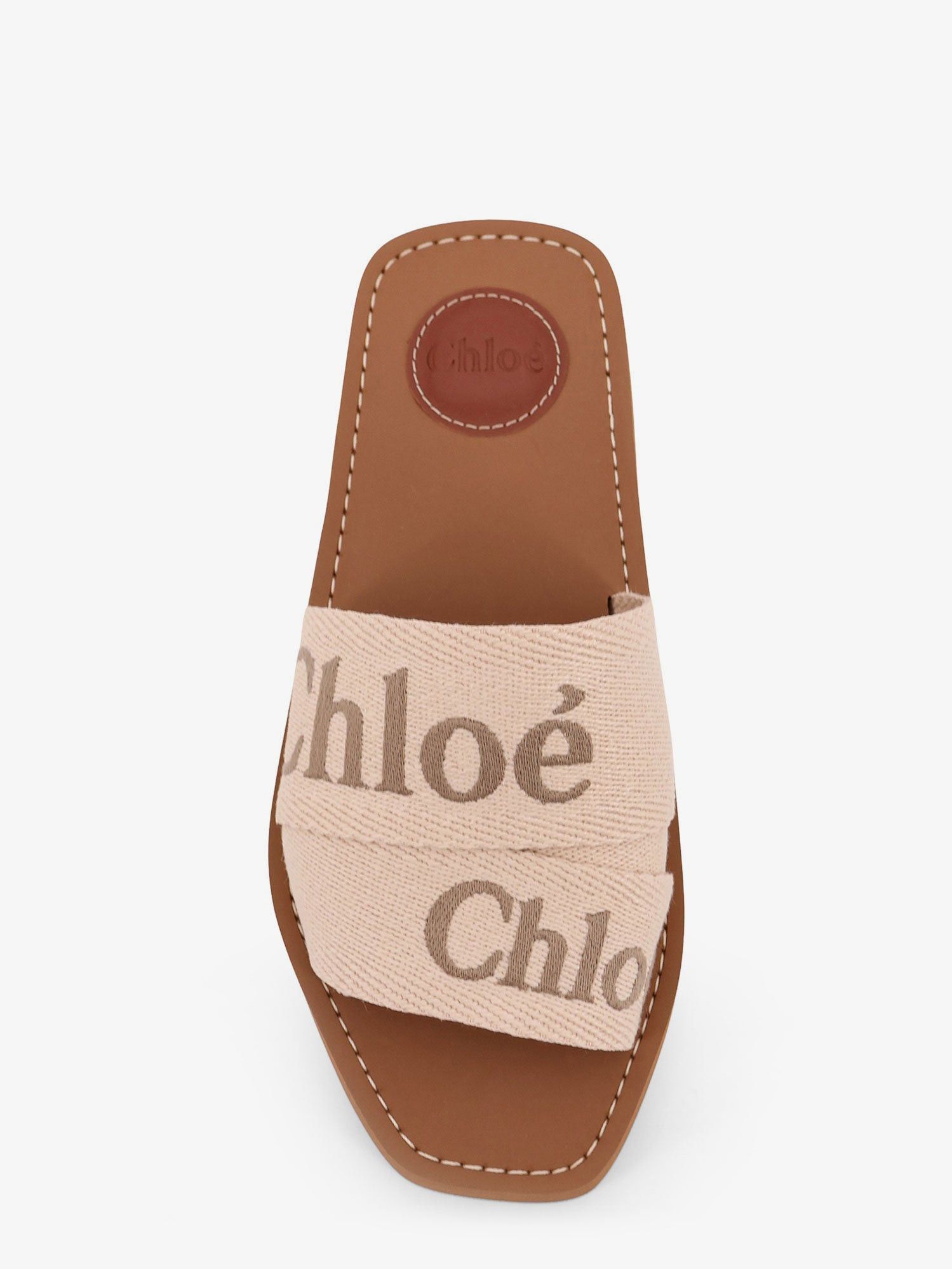 Chloe Woody Linen Sandals Size US 6 / IT 36 - 4 Thumbnail