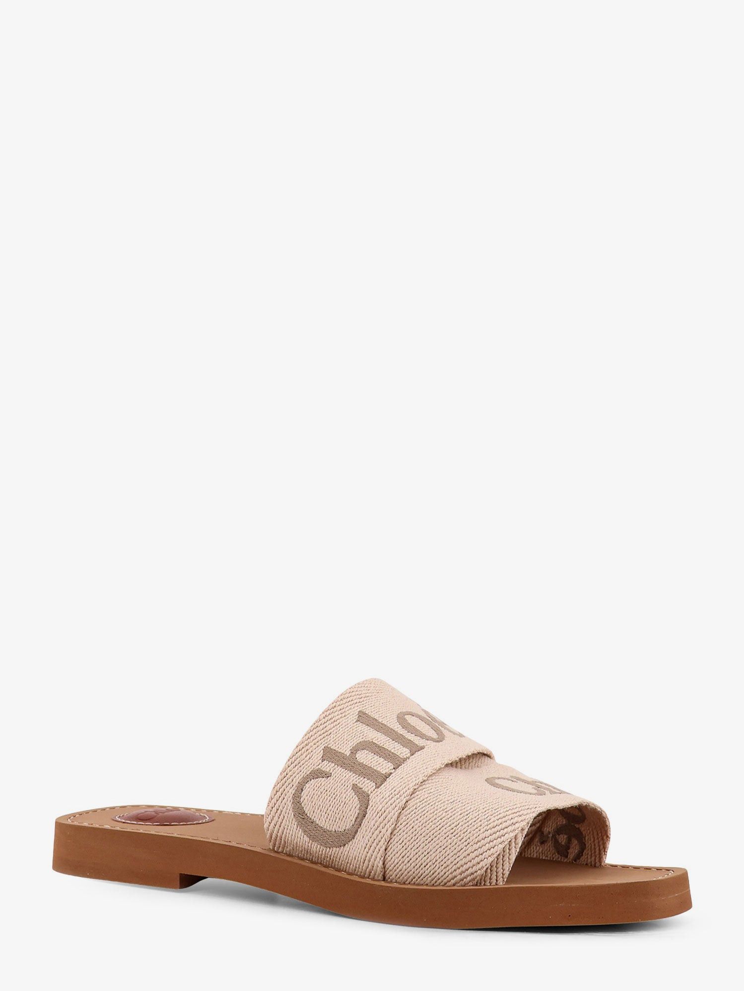 Chloe Woody Linen Sandals Size US 6 / IT 36 - 2 Thumbnail