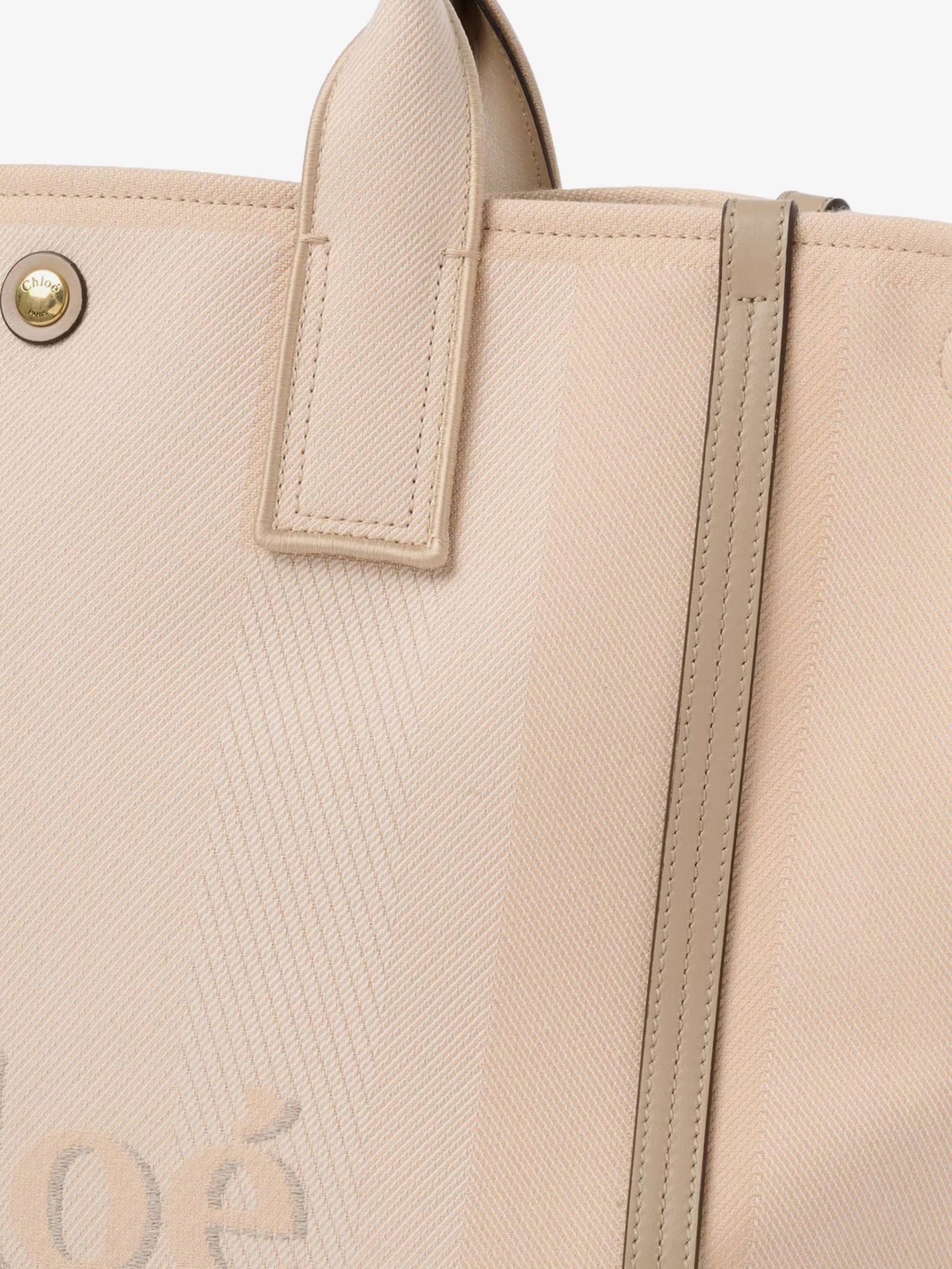 Chloe Chloe Carry Striped Jacquard Fabric Crossbody Bag With Oversized Logo On The Front Size ONE SIZE - 4 Thumbnail