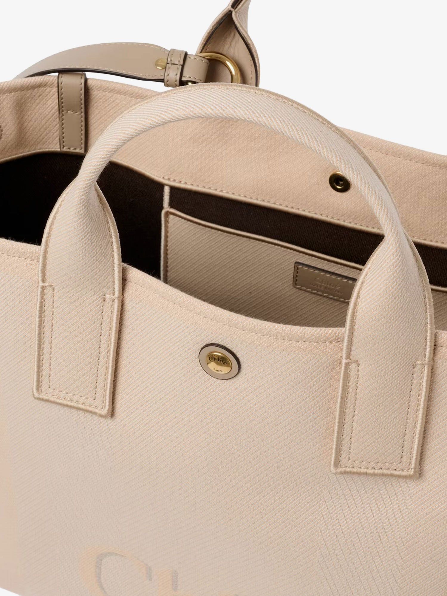 Chloe Chloe Carry Striped Jacquard Fabric Crossbody Bag With Oversized Logo On The Front Size ONE SIZE - 3 Thumbnail