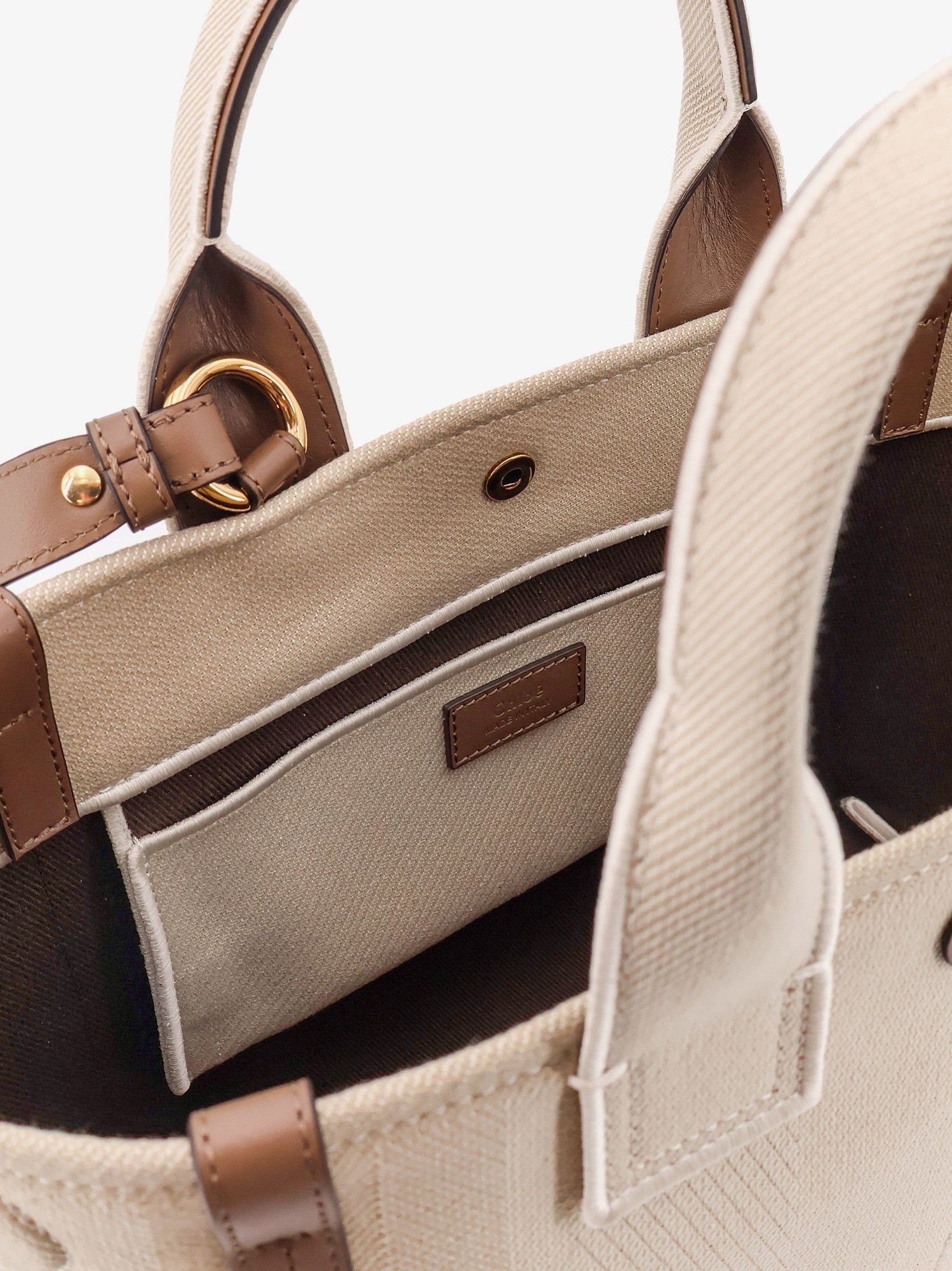 Chloe Chloe Carry Canvas Crossbody Bag With Oversized Logo On The Front Size ONE SIZE - 5 Thumbnail