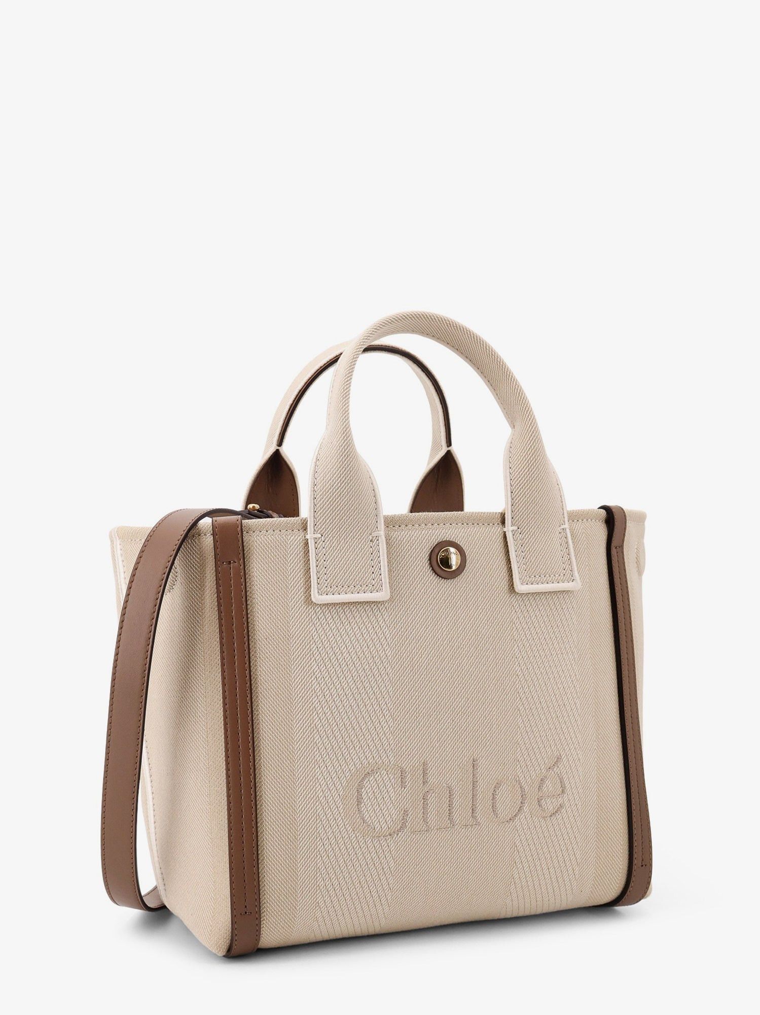 Chloe Chloe Carry Canvas Crossbody Bag With Oversized Logo On The Front Size ONE SIZE - 4 Thumbnail