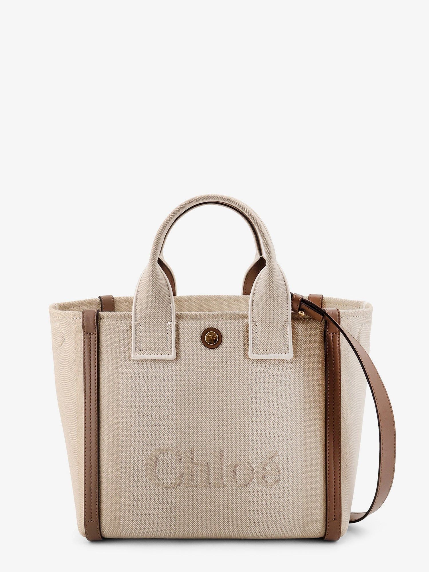 Chloe Chloe Carry Canvas Crossbody Bag With Oversized Logo On The Front Size ONE SIZE - 3 Thumbnail