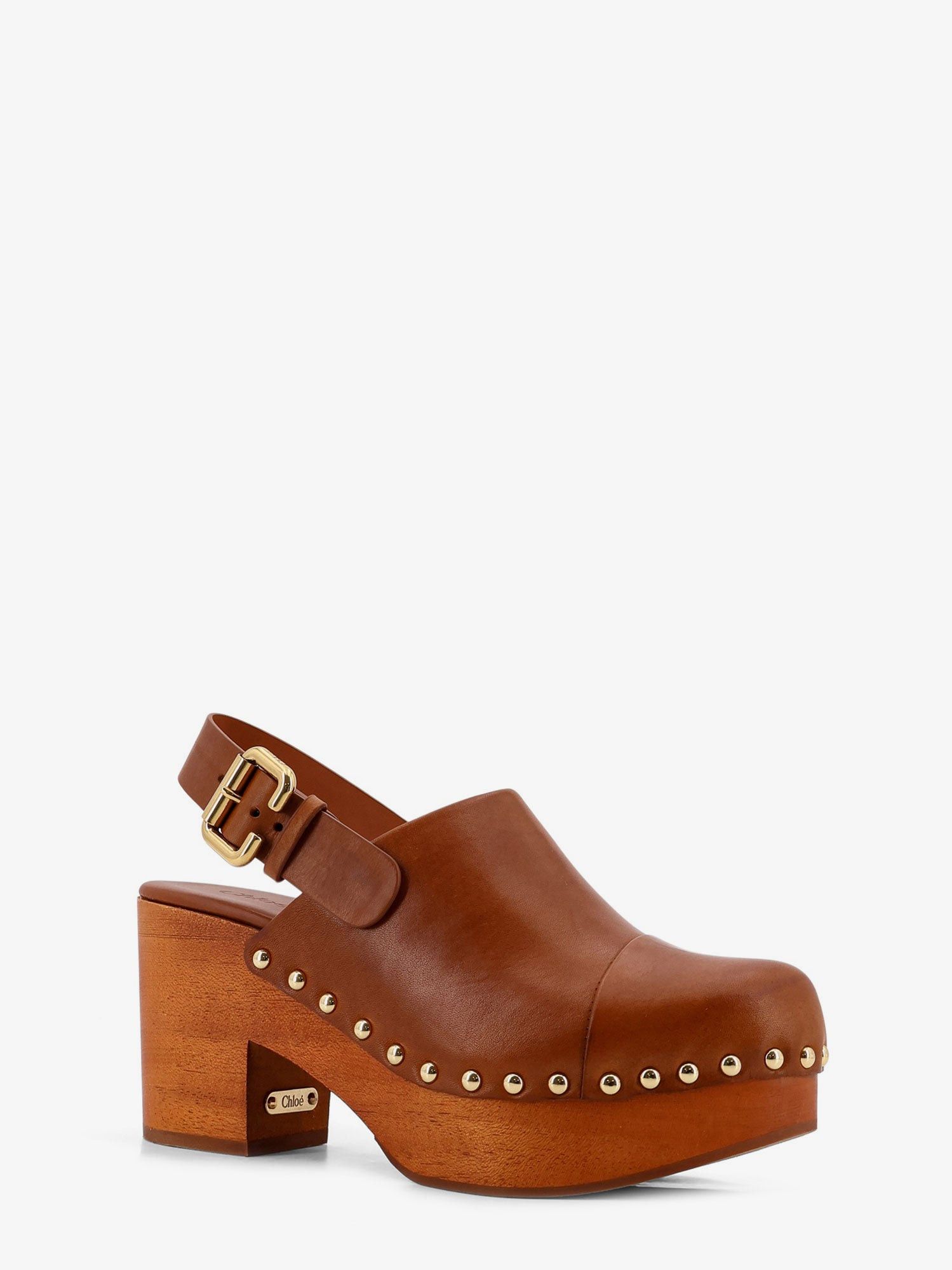 Chloe Leather And Wood Jeanette Sabot Size US 9 / IT 39 - 2 Thumbnail