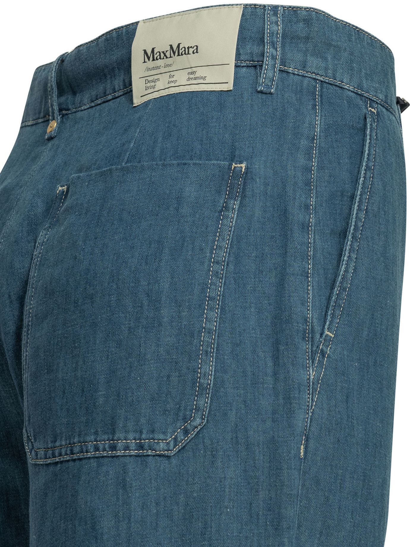 Max Mara Wide Leg Jeans Size 28" / US 6 / IT 42 - 4 Thumbnail
