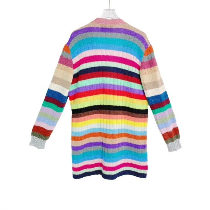 Gucci Gucci Striped V-Neck Knit Cardigan Size S / US 4 / IT 40 - 2 Thumbnail