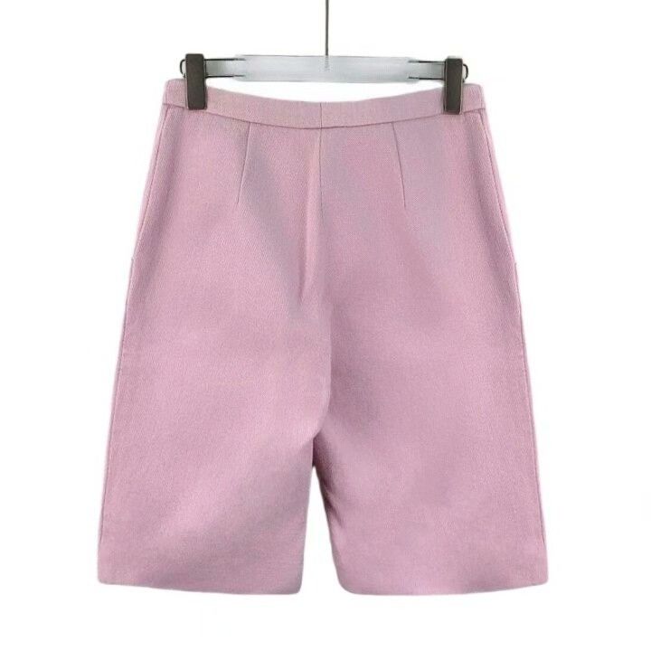 Chanel Chanel Pink CC Logo Cotton Casual Shorts Size 36" / US 14 / IT 50 - 2 Thumbnail