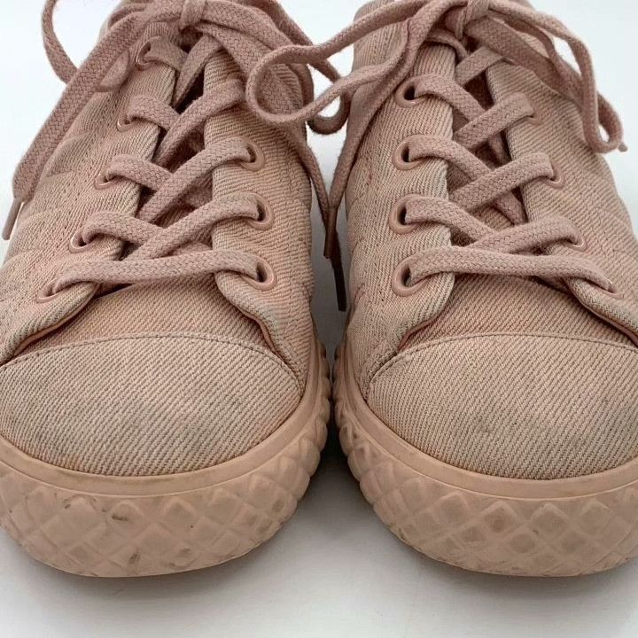 Chanel Chanel Pink Quilted Lace-Up Flat Shoes Size US 6 / IT 36 - 8 Thumbnail
