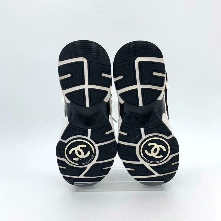 Chanel Chanel Logo Print Lace-Up Casual Sneakers Size US 4 / IT 34 - 5 Thumbnail