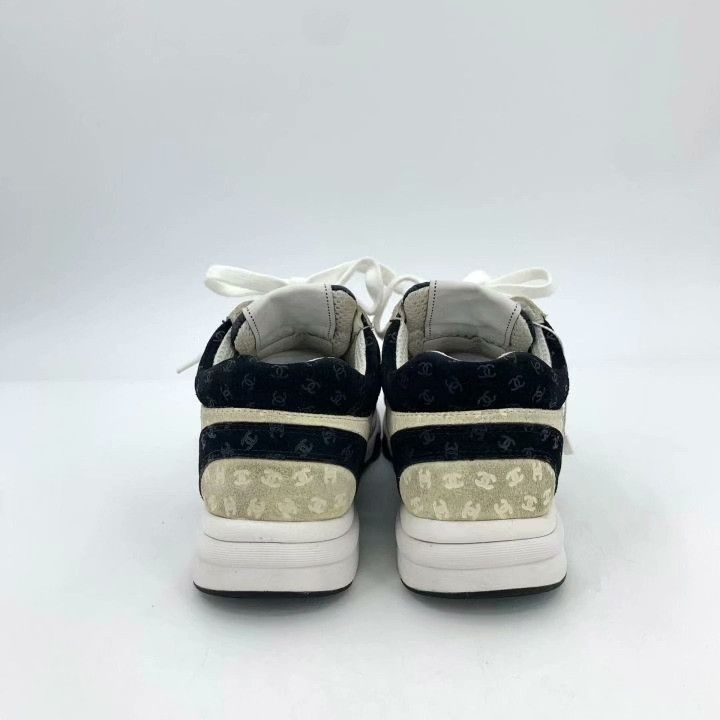 Chanel Chanel Logo Print Lace-Up Casual Sneakers Size US 4 / IT 34 - 4 Thumbnail