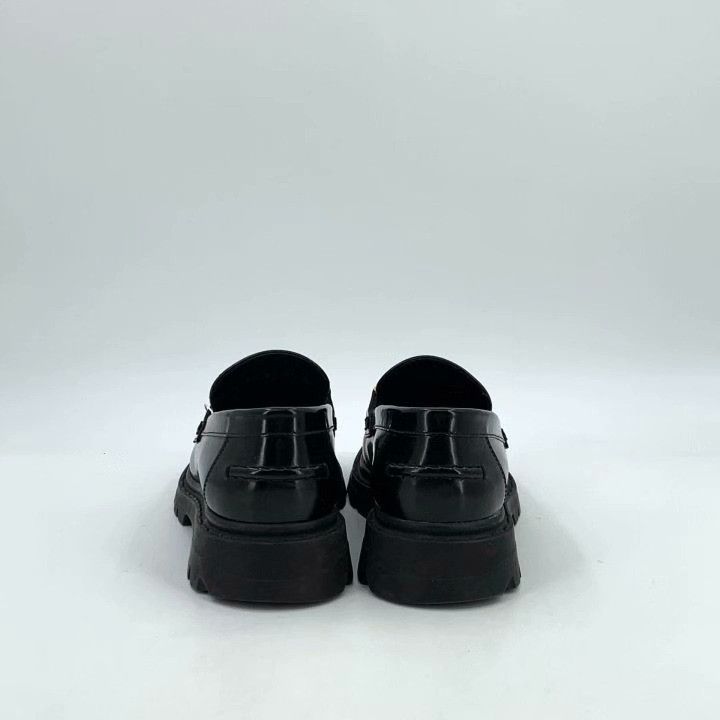 Dior Dior Black Logo Metal Buckle Leather Loafers Size US 5 / IT 35 - 4 Thumbnail
