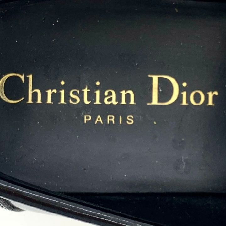 Dior Dior Black Logo Metal Buckle Leather Loafers Size US 5 / IT 35 - 7 Thumbnail
