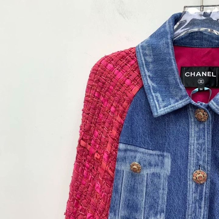 Chanel Chanel Tweed Denim Panel Jacket Size XS / US 0-2 / IT 36-38 - 3 Thumbnail