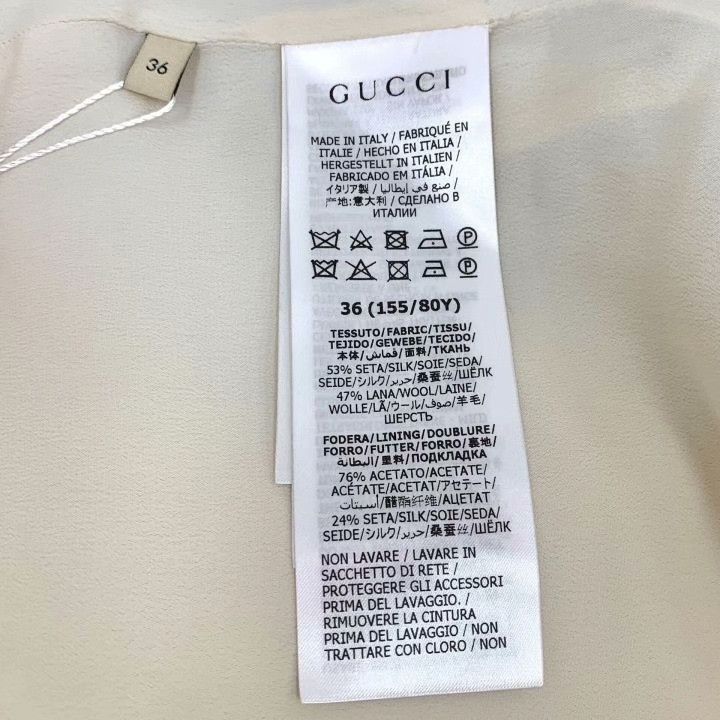 Gucci Gucci Pleated Silk Round Neck Short Sleeve Dress Size XS / US 0-2 / IT 36-38 - 6 Thumbnail
