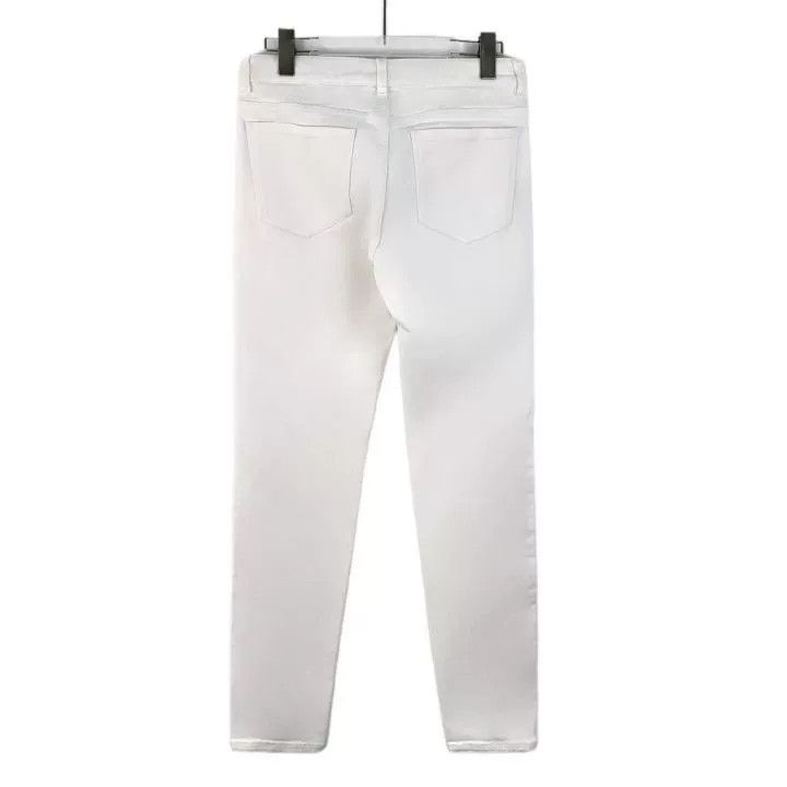 Chanel Chanel White Button Cotton Casual Jeans Size 38" / US 16 / IT 52 - 2 Thumbnail
