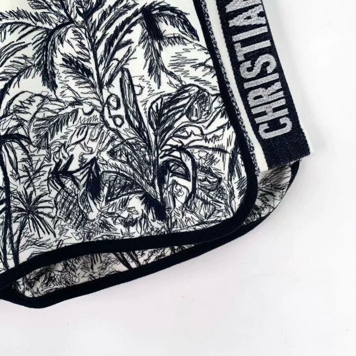 Dior Dior White Jungle Print Cotton Shorts Size 22" - 5 Thumbnail