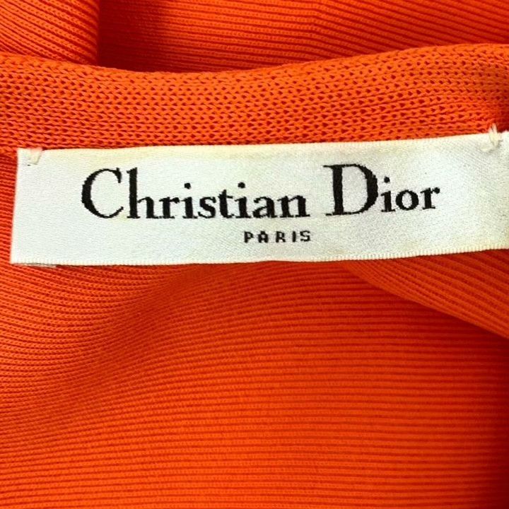 Dior Dior Orange Tie Design Crew Neck Dress Size XS / US 0-2 / IT 36-38 - 6 Thumbnail