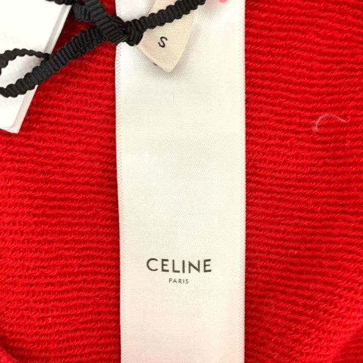Celine Celine Red Logo Print Hoodie Size S / US 4 / IT 40 - 9 Thumbnail
