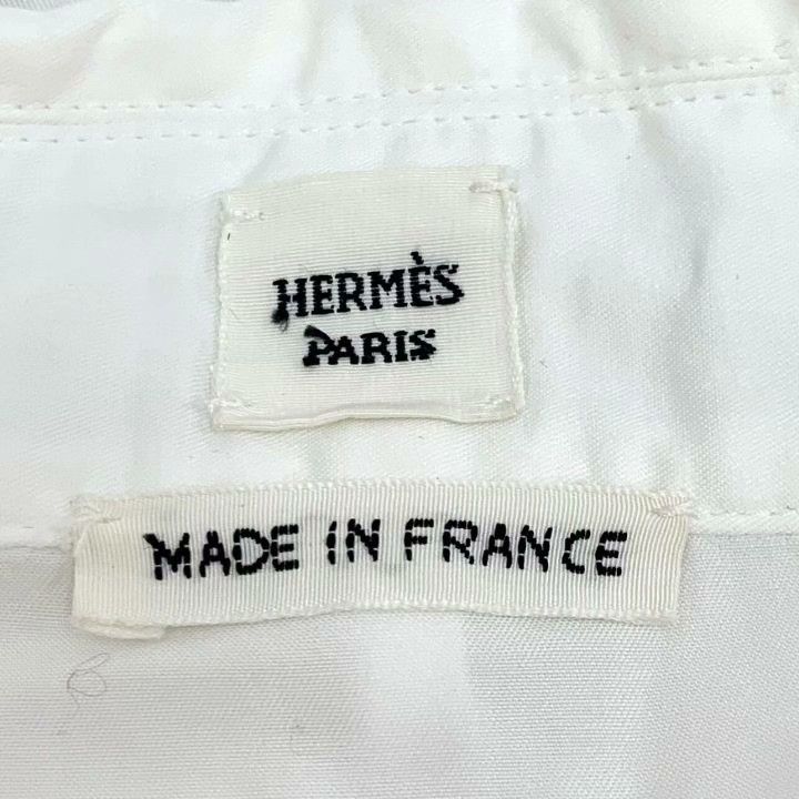 Hermes Hermes White Cotton Zip Collar Jacket Size XS / US 0-2 / IT 36-38 - 6 Thumbnail