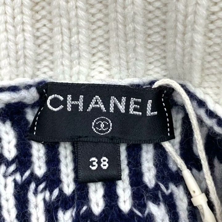 Chanel Chanel Snowflake Jacquard Cashmere Sweater Size S / US 4 / IT 40 - 6 Thumbnail