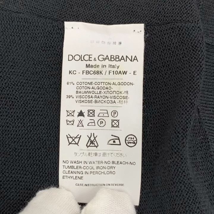 Dolce & Gabbana Dolce Gabbana Black Fringe Knit Coat Size M / US 6-8 / IT 42-44 - 7 Thumbnail
