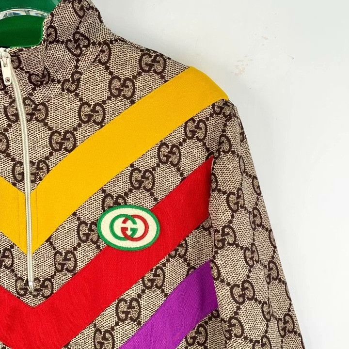 Gucci Gucci Brown Logo Striped Zip Dress Size XS / US 0-2 / IT 36-38 - 3 Thumbnail
