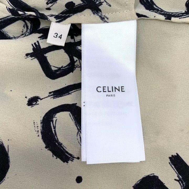 Celine Celine Logo Letter Print Silk Casual Shorts Size 34" / US 12 / IT 48 - 6 Thumbnail