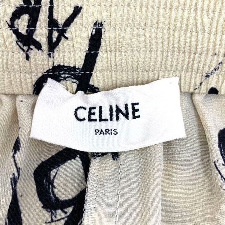 Celine Celine Logo Letter Print Silk Casual Shorts Size 34" / US 12 / IT 48 - 5 Thumbnail