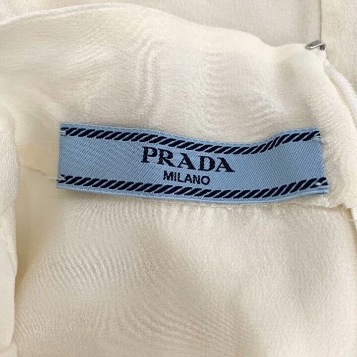 Prada Prada Silk Bow Triangle Logo Shirt Size S / US 4 / IT 40 - 6 Thumbnail