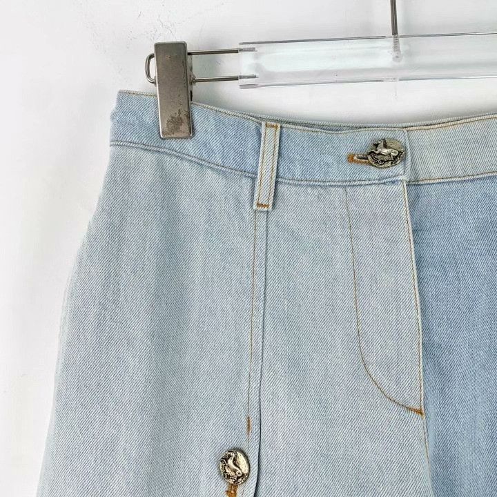 Chanel Chanel Light Blue Cotton Denim Shorts Size 38" / US 16 / IT 52 - 3 Thumbnail