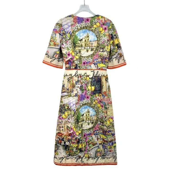 Dolce & Gabbana Dolce Gabbana Floral Print Silk Dress Size S / US 4 / IT 40 - 2 Thumbnail