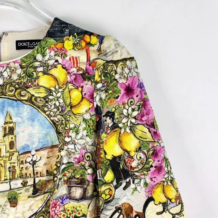 Dolce & Gabbana Dolce Gabbana Floral Print Silk Dress Size S / US 4 / IT 40 - 3 Thumbnail