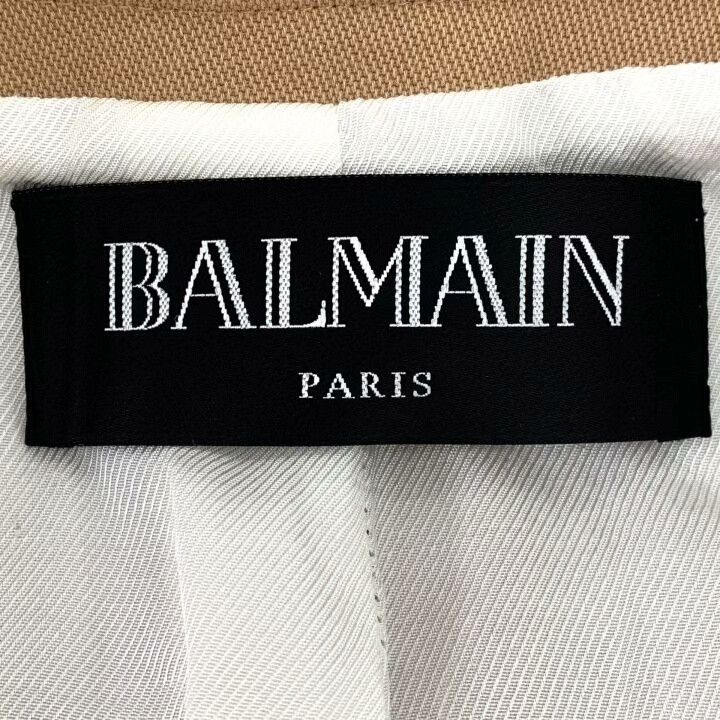 Balmain Balmain Brown Gold Button Cotton Jacket Size XXS / US 00 / IT 34 - 6 Thumbnail