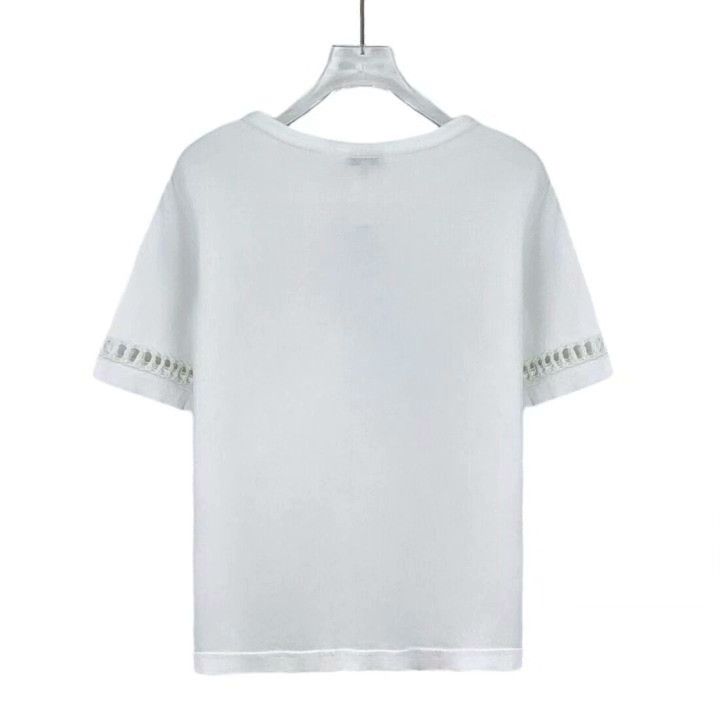Chanel Chanel Logo Embroidered Cotton T-shirt Size S / US 4 / IT 40 - 2 Thumbnail