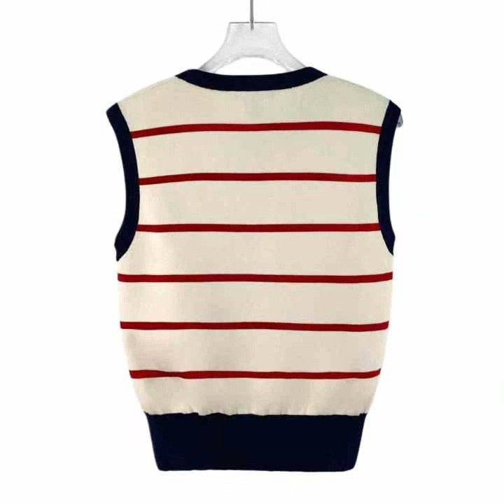 Louis Vuitton Louis Vuitton S Wool Color-Block Stripe Vest Size S / US 4 / IT 40 - 2 Thumbnail