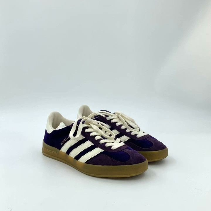 Gucci Gucci x Adidas Suede Lace-Up Sneakers Size US 5 / IT 35 - 2 Thumbnail