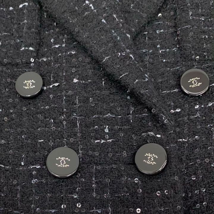 Chanel Chanel Black Wool Tweed Jacket Size XXS / US 00 / IT 34 - 6 Thumbnail