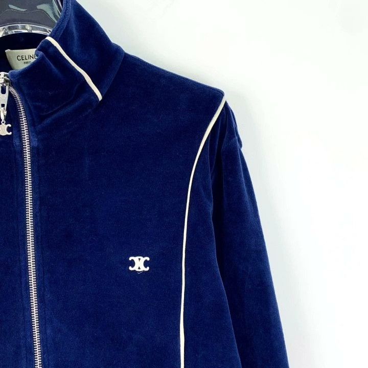 Celine Celine Triomphe Embroidered Cotton Jacket Size XS / US 0-2 / IT 36-38 - 3 Thumbnail