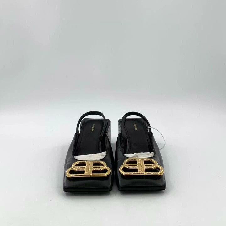 Balenciaga Balenciaga Logo Block Heel Pumps Size US 4 / IT 34 - 3 Thumbnail