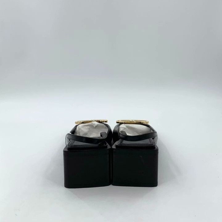 Balenciaga Balenciaga Logo Block Heel Pumps Size US 4 / IT 34 - 4 Thumbnail