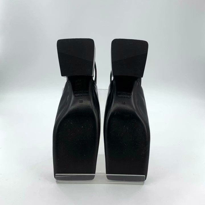 Balenciaga Balenciaga Logo Block Heel Pumps Size US 4 / IT 34 - 5 Thumbnail